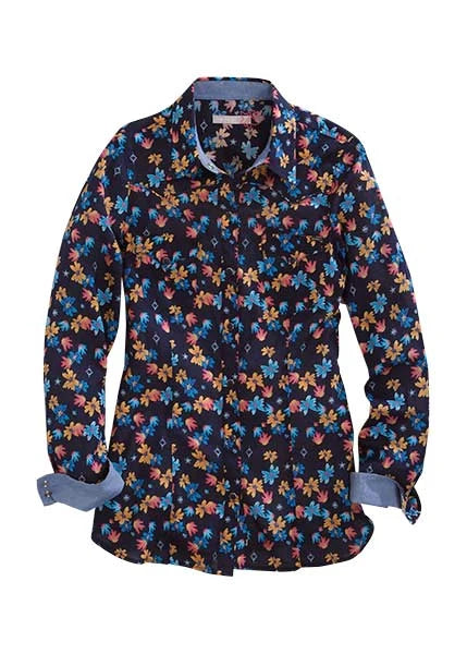 Tin Haul 1425 Firefly Floral (Black) - Women's Western Shirt