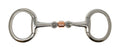 AJ Tack 3-Piece Copper Roller Eggbutt Snaffle Bit