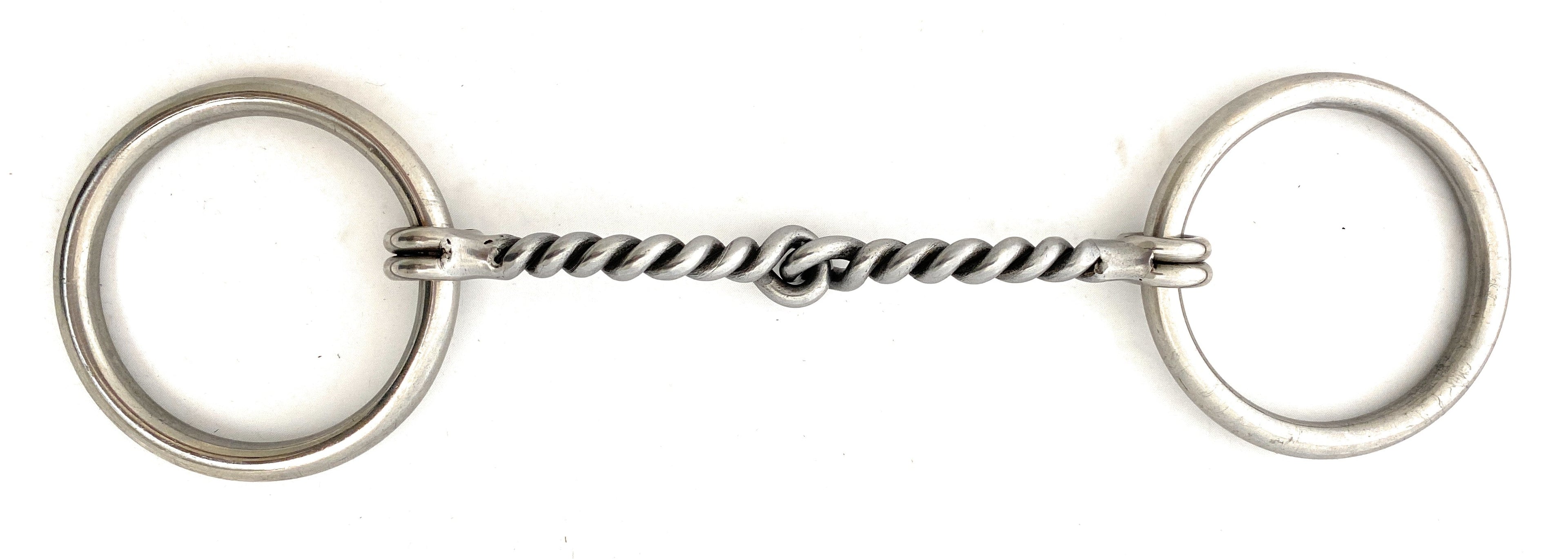 AJ Tack Sweet Iron Loose Ring Twisted Snaffle Bit