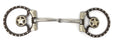 AJ Tack Offset Dee Ring Snaffle Bit with Star Concho