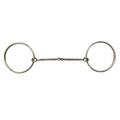 AJ Tack O-Ring Polished Sweet Iron Twisted Snaffle Bit