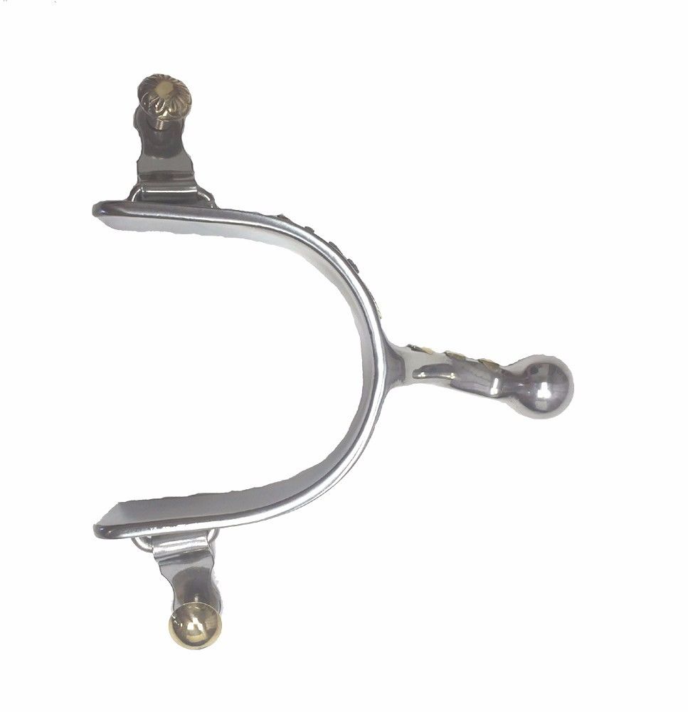 AJ Tack Ladies Stainless Steel Pleasure Horse Spur with Ball End