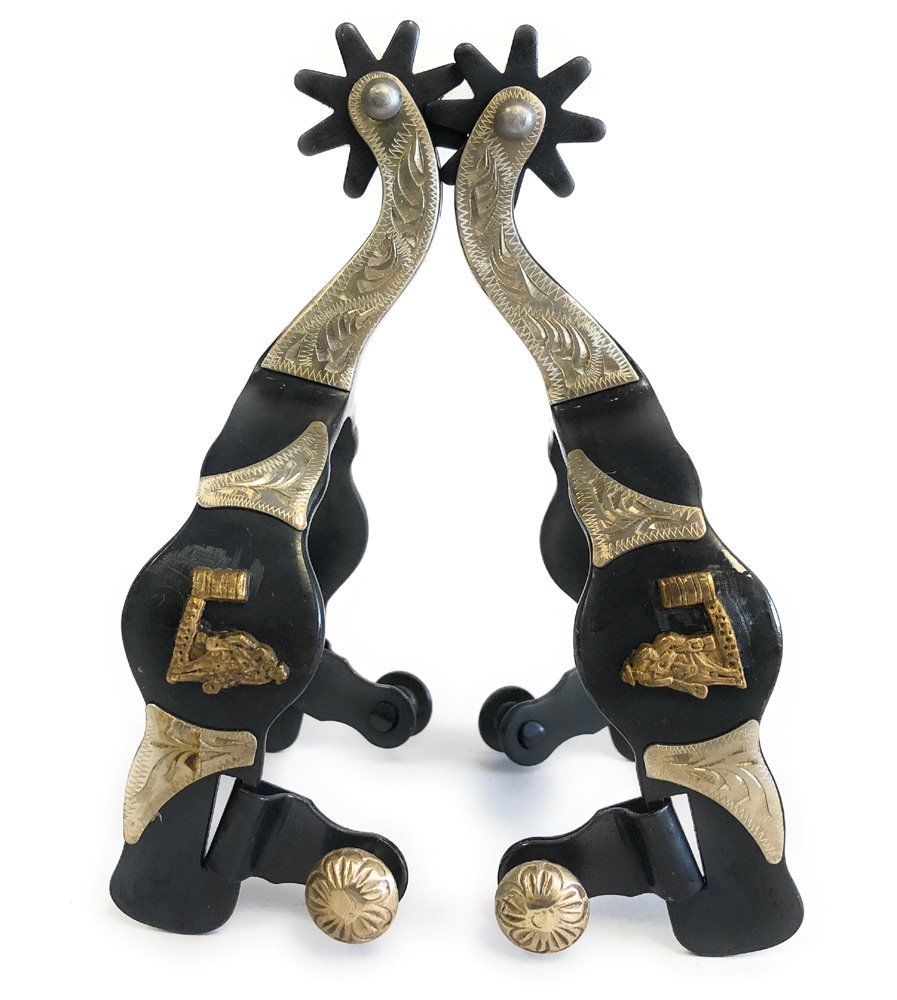 AJ Tack Men's Barrel Racer Spurs