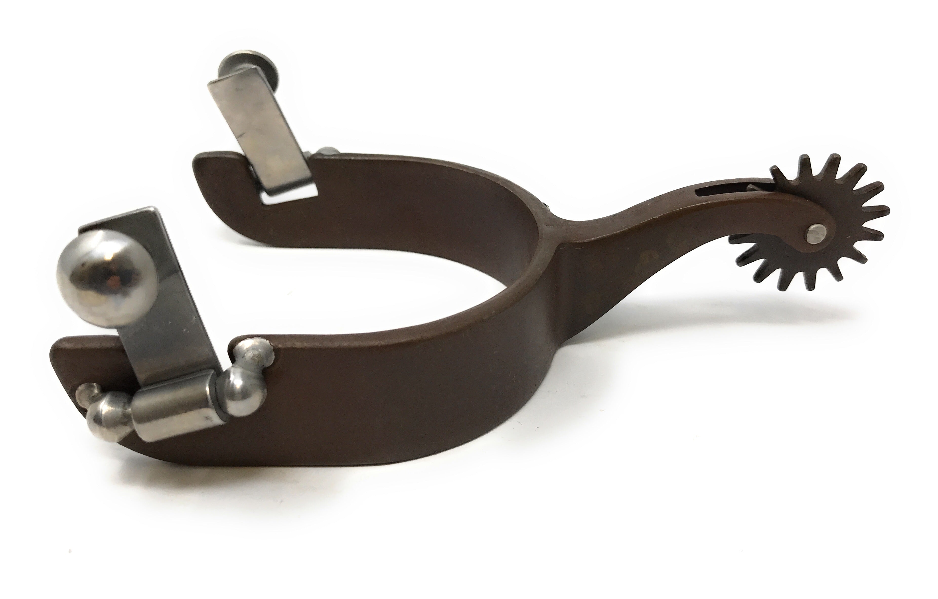 AJ Tack Ladies Antique Brown Western Spurs