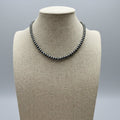 5mm Fashion Pearl Choker Necklace & Earring Set - 14 inch + 2