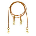 AJ Tack Harness Leather Draw Reins - 3/8in x 15ft