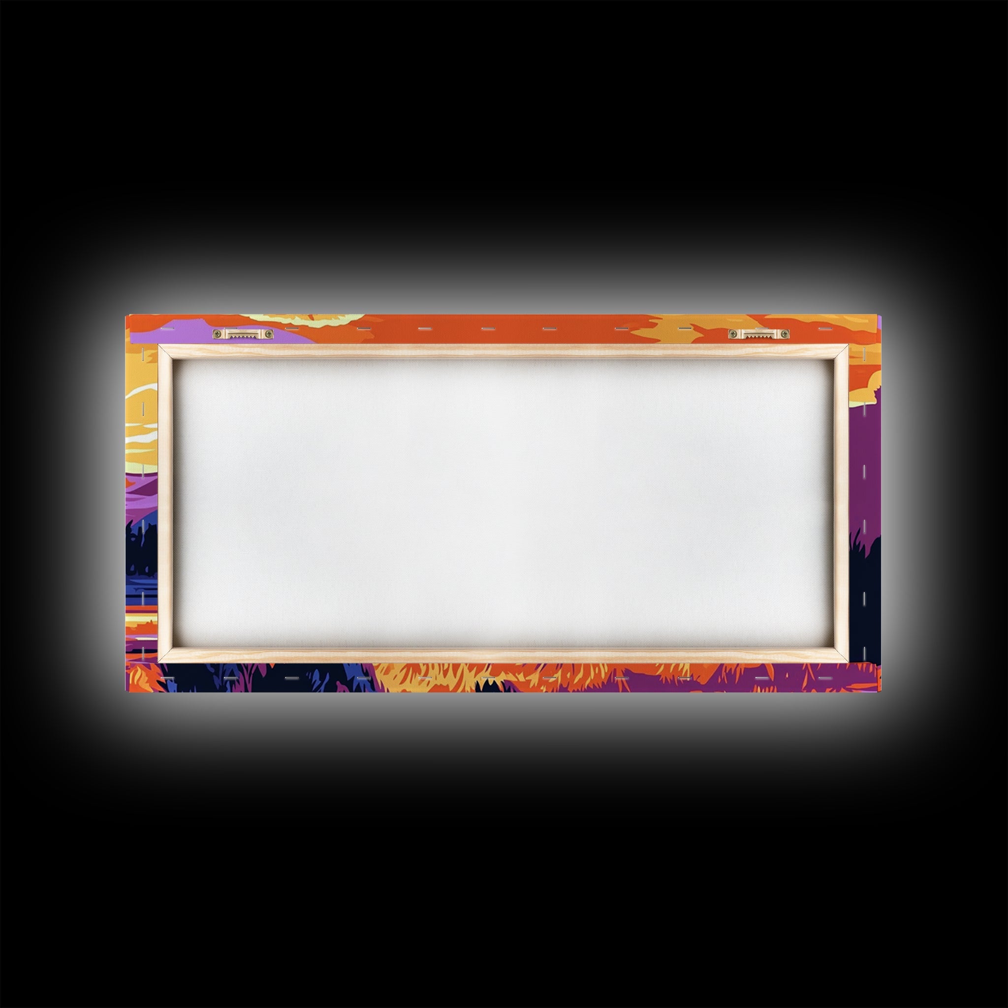 Bison, mountain scenery, rustic wildlife decor, western art, nature lover gift idea, farmhouse wall art, framed canvas print