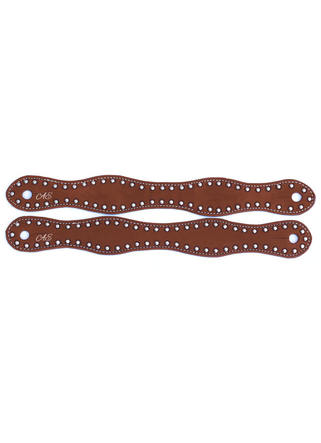 Dotted Harness Slobber Straps - Stainless
