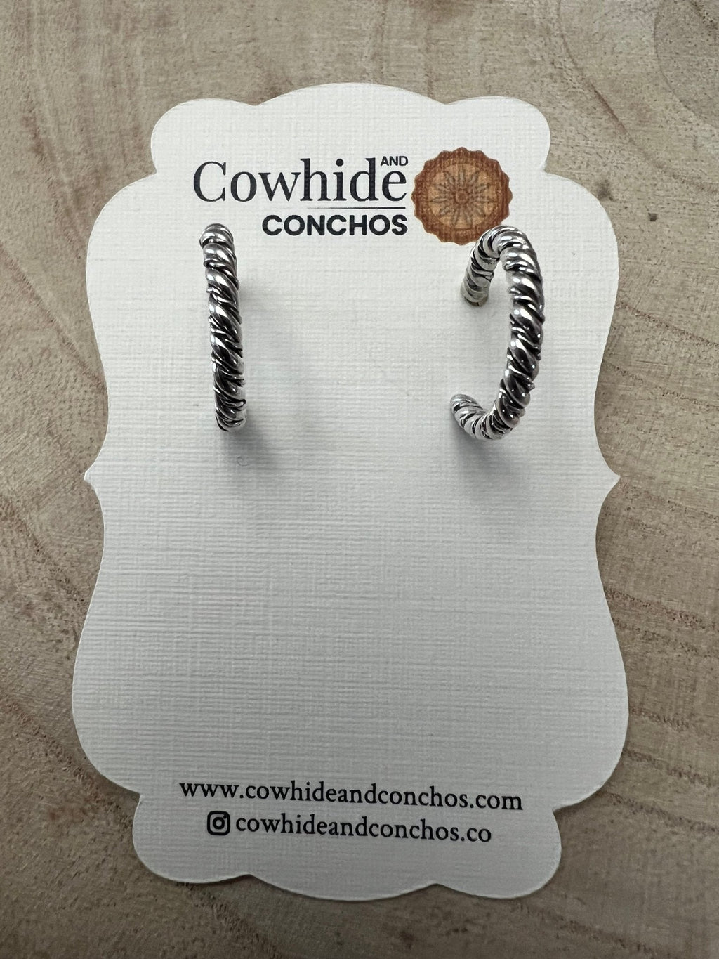 Elaine Tahe Sterling Silver Hoop Earrings