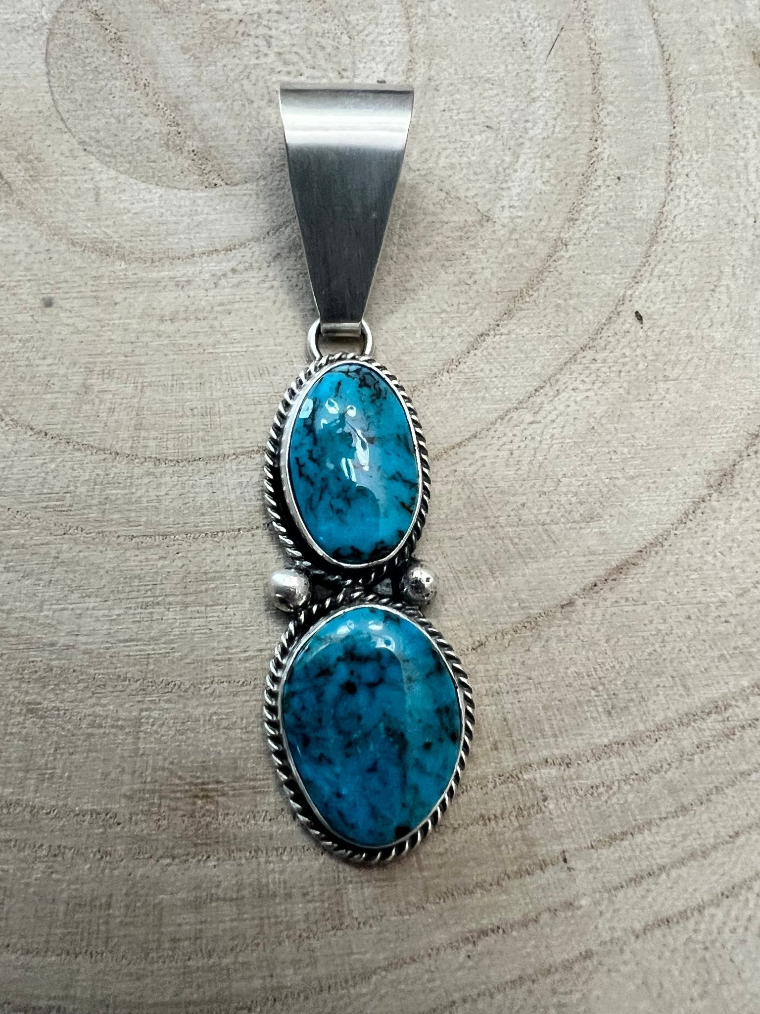 Eugene Gruber Turquoise & Sterling Silver Pendant