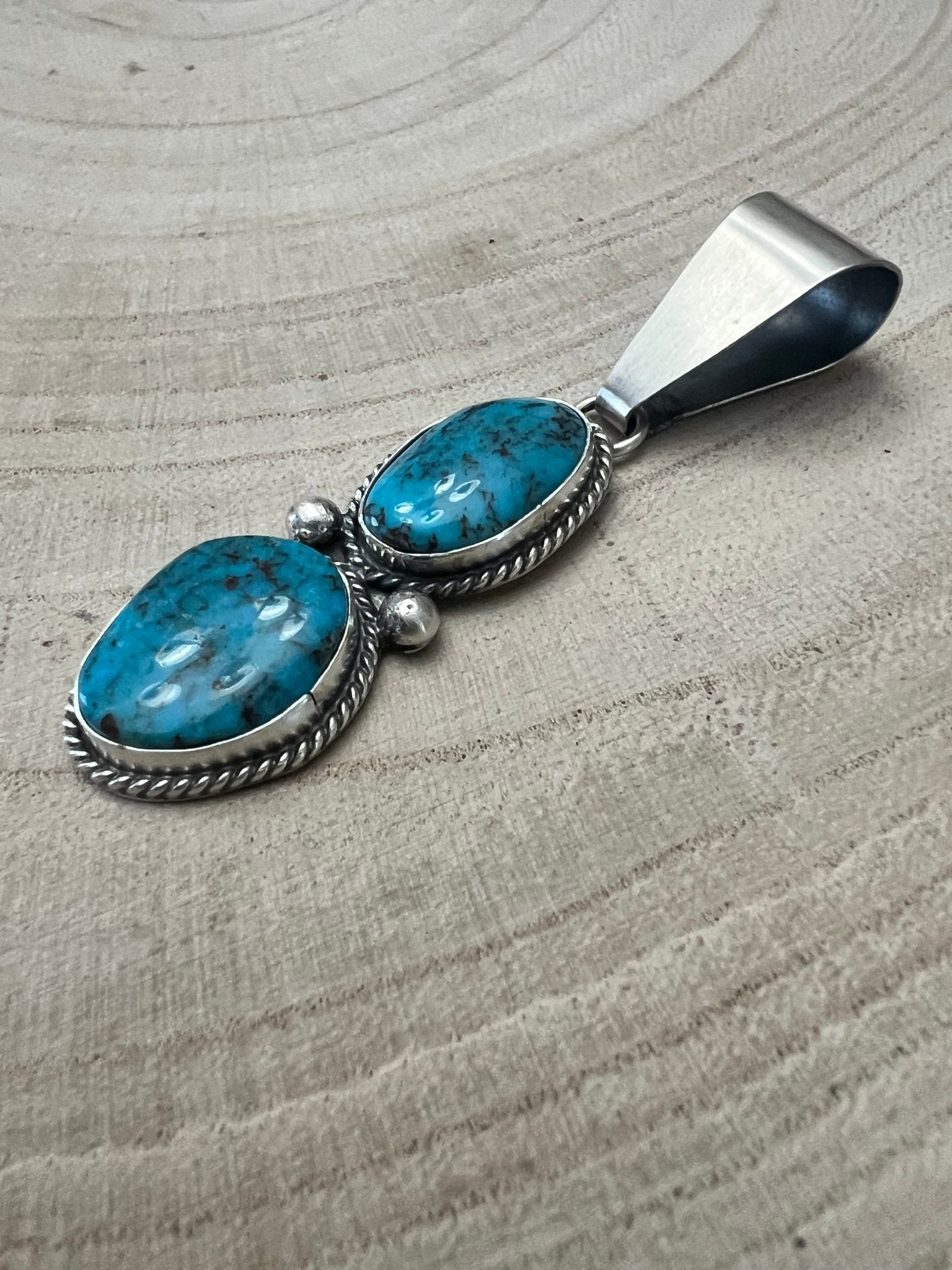 Eugene Gruber Turquoise & Sterling Silver Pendant