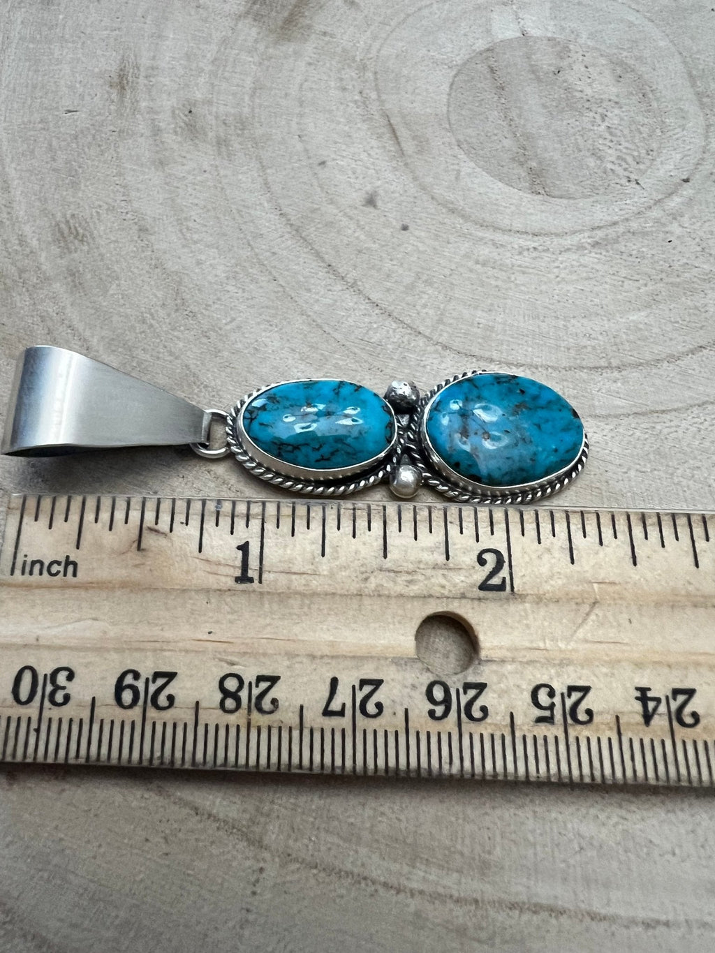 Eugene Gruber Turquoise & Sterling Silver Pendant
