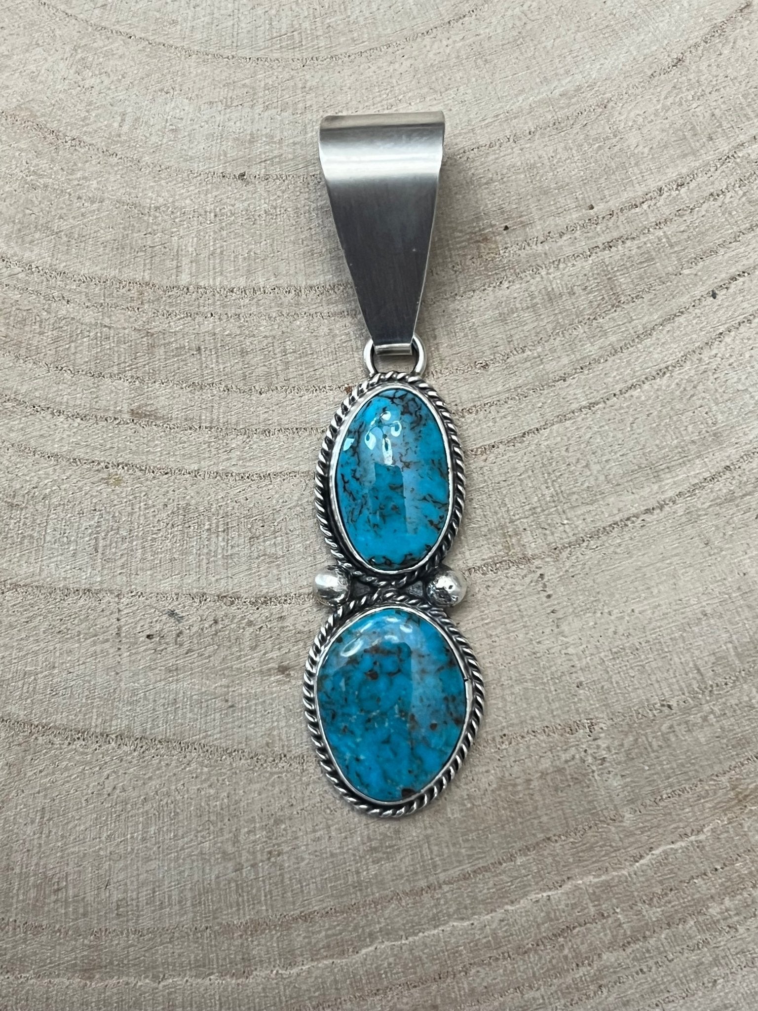 Eugene Gruber Turquoise & Sterling Silver Pendant