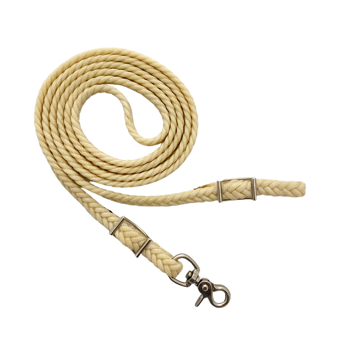 AJ Tack Waxed Nylon Roping Reins - 8 ft x 1/2 in
