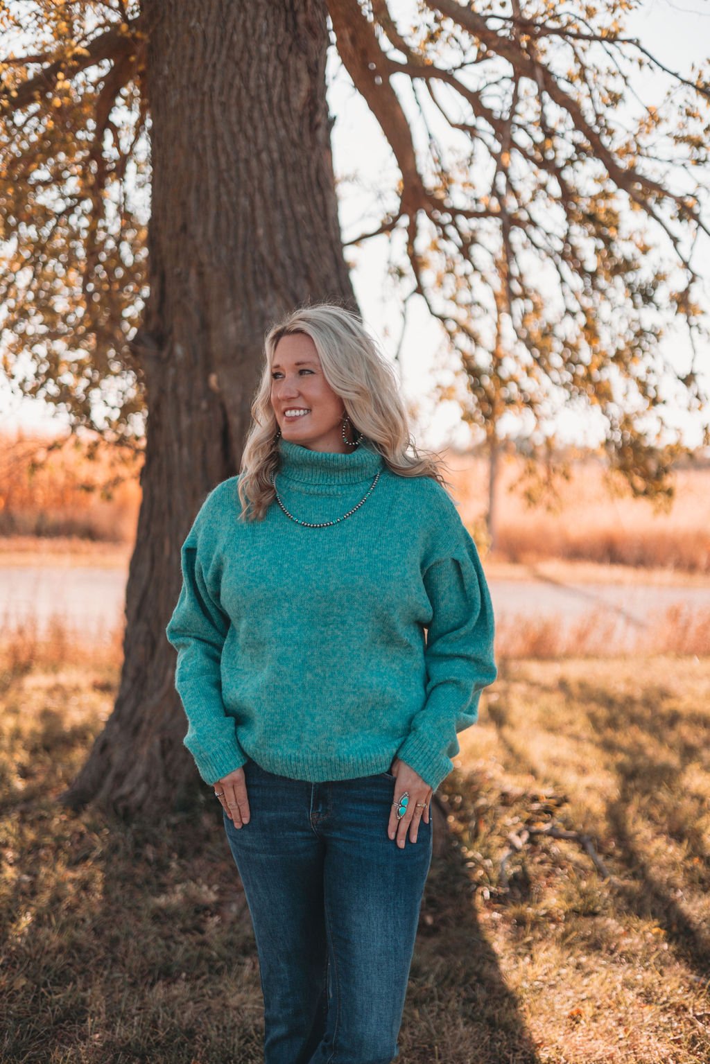 Turtleneck Long Sleeve Sweater - small remaining