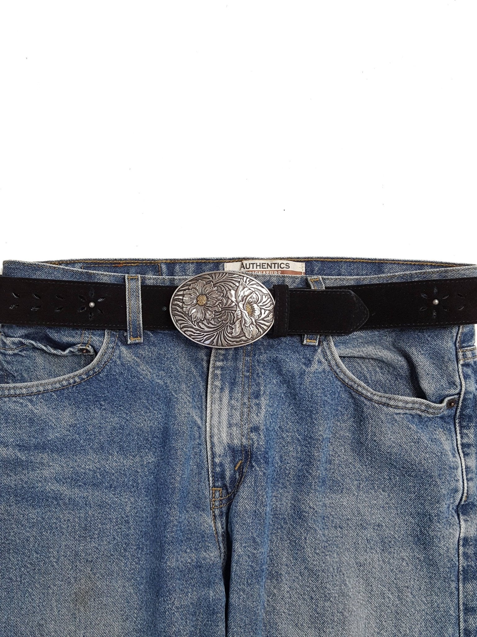 Western Oval Sunflower Buckle